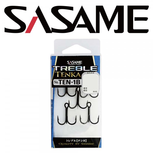 사사메 트레블훅 TEN1B 블랙 루어낚시바늘