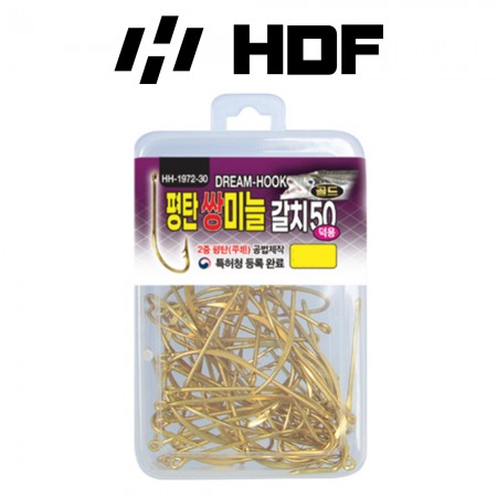 해동 HH-1972 드림훅 평탄 쌍미늘 갈치 50 골드 바다낚시