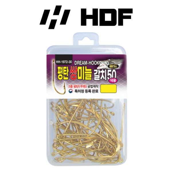 해동 HH-1972 드림훅 평탄 쌍미늘 갈치 50 골드 바다낚시