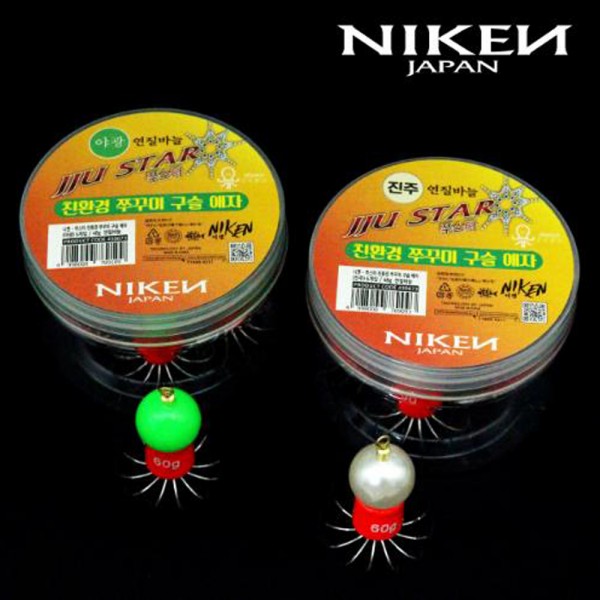 니켄 쭈스타 친환경 쭈꾸미 구슬애자 연질바늘