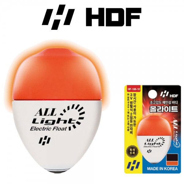 해동 HF-188 올라이트 전자 구멍찌 주야겸용 3V 병렬 2점등 고감도 바다찌