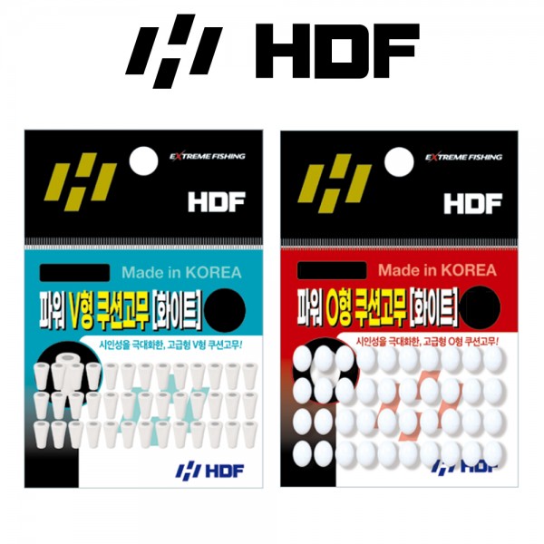 해동 파워 V형 O형 쿠션고무 화이트 릴찌낚시 채비보호 수중찌 도래 완충