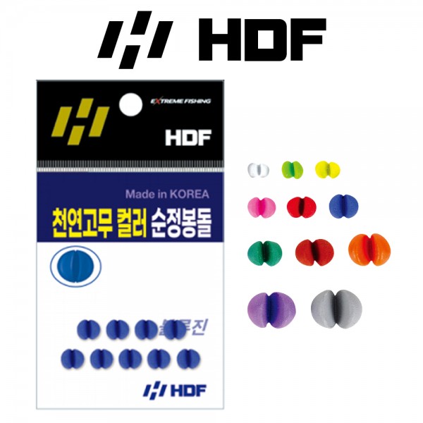 해동 HA-721 천연고무 컬러 순정봉돌 좁쌀봉동 낚시추