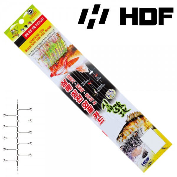 해동 HA-1301 심해 회전 외줄카드 10본 열기 볼락 우럭외줄낚시