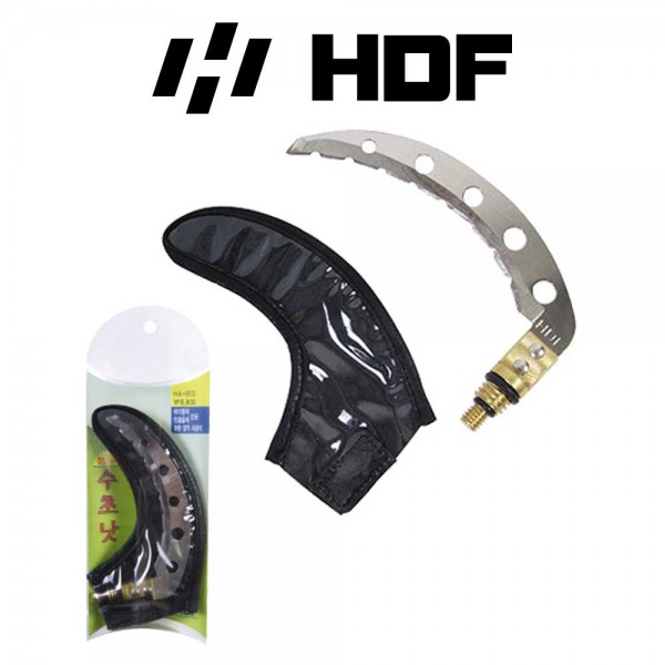 해동 HA-803 톱날 수초낫 민물 낚시 수초 제거 낫 뜰채 연결용 호환