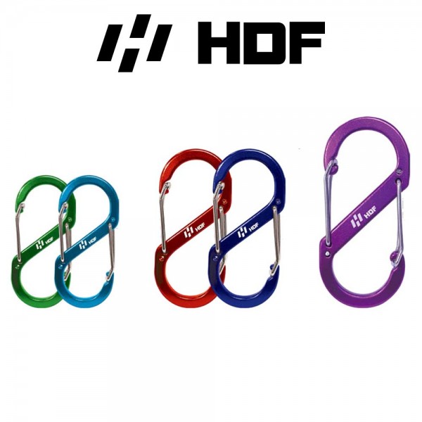 해동 HA-1661 컬러 S형 비너 분실방지 낚시 카라비너