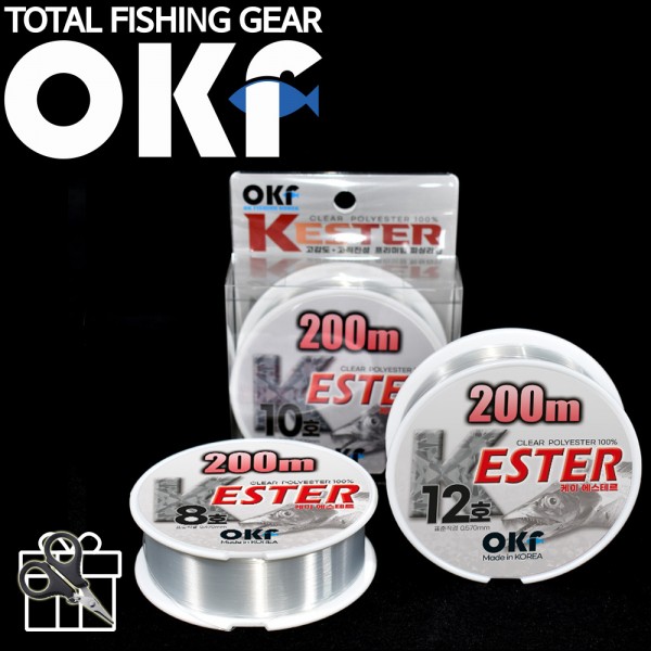 OK 케이 에스테르 200M 갈치낚시 투명 에스테르라인