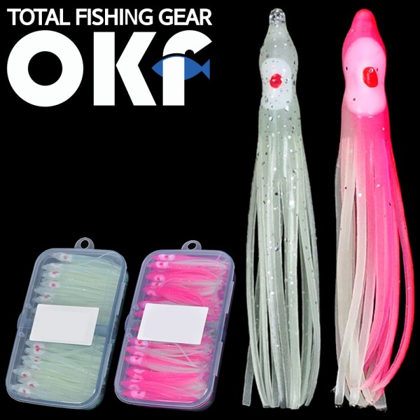 OK 다용도 축광 꼴뚜기 6cm 50개입 OFK-1003 갈치채비 자작