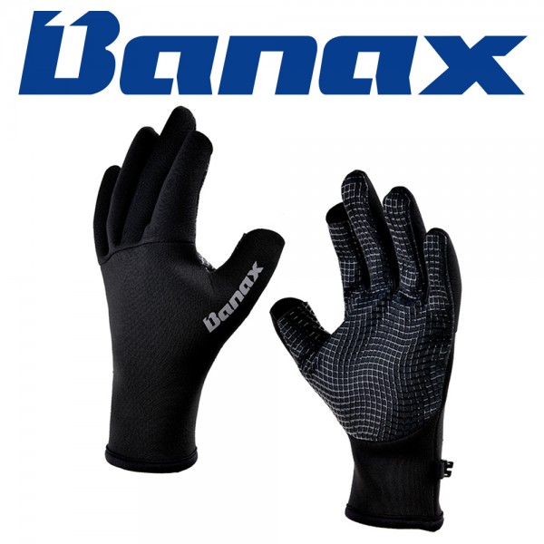 바낙스 낚시장갑 GL2193BLA 블랙 네오프랜 보온성 겨울장갑