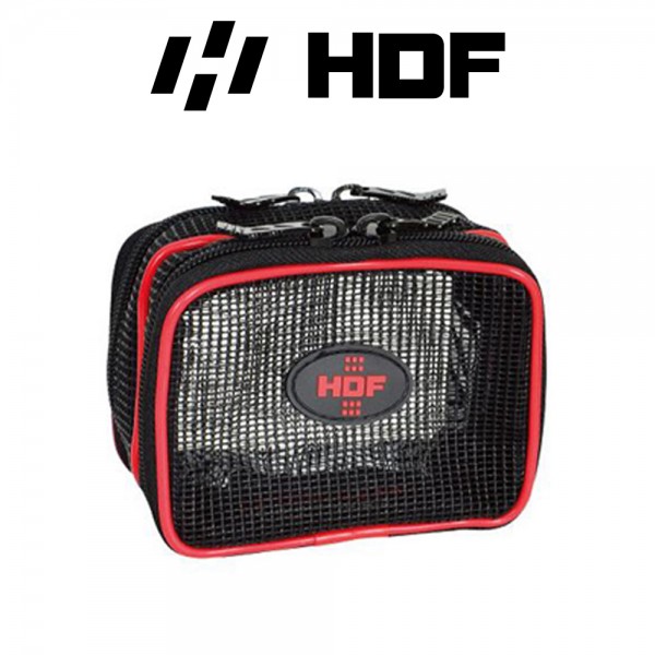 해동 카리스마 양면 2단 망사파우치 블랙 낚시 찌케이스