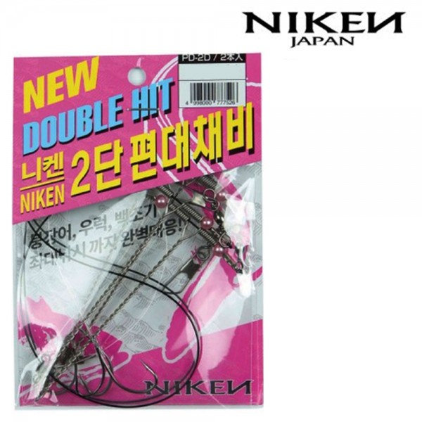 니켄 2단 편대채비 붕어 우럭 백조기 낚시채비