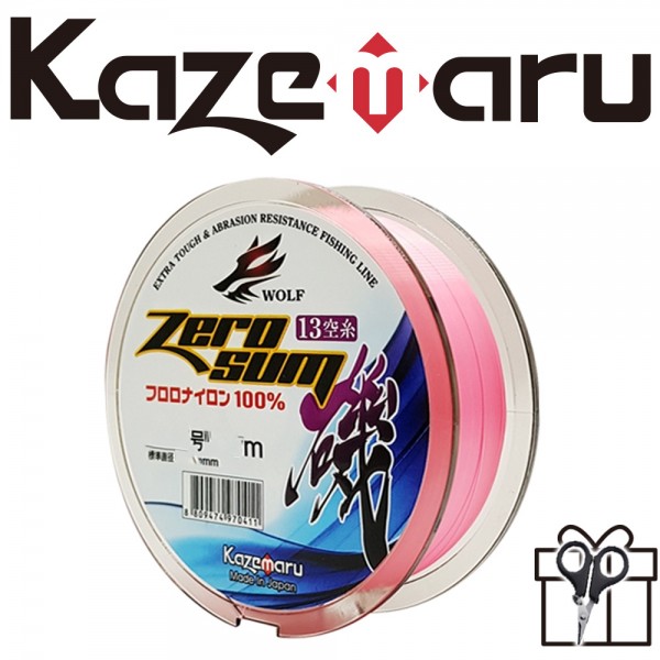 카제마루 제로섬 플로트 원줄 형광핑크 바다원줄