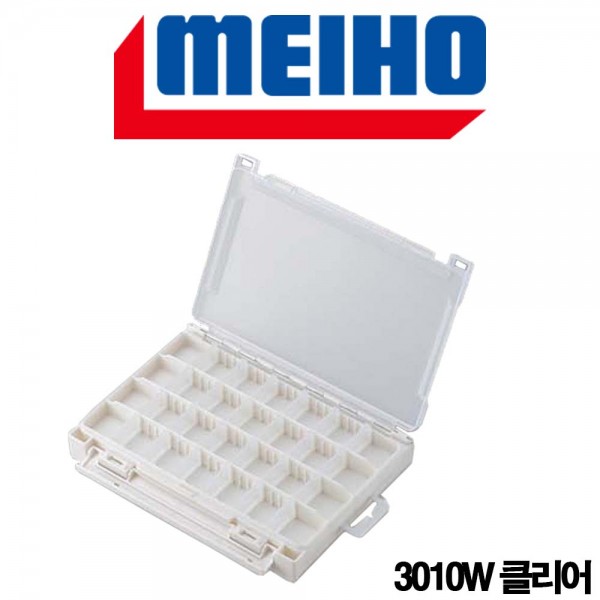 메이호 런건 케이스 3010W 태클박스 루어낚시 선상낚시 볼락루어 웜 미노우 지그헤드 수납 케이스