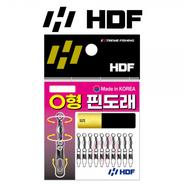 해동 HA-1736 O형 핀도래 라운드형 낚시도래 루어액션 극대화