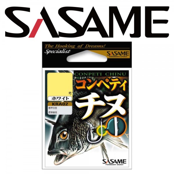 사사메 콤패티 치누 KRA-02 화이트 바다낚시바늘 감성돔 바늘