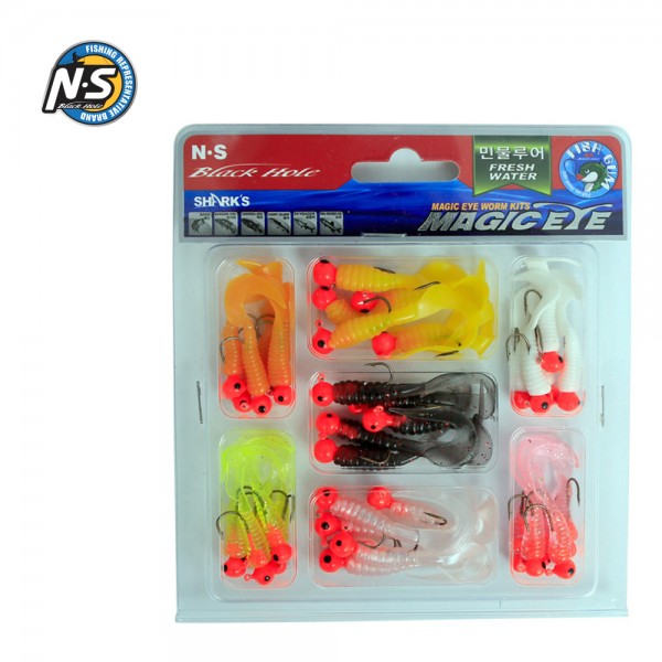NS 매직아이 웜키트 민물루어용