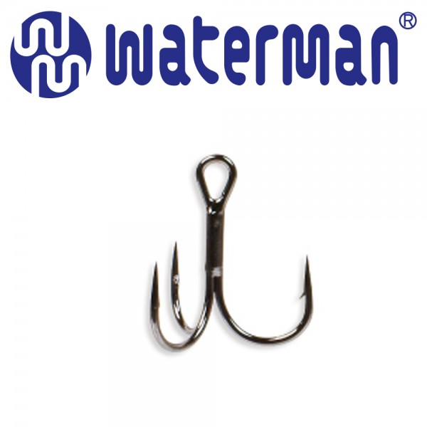 워터맨 샤프 니들 트레블 훅 SP360BLN 루어낚시바늘