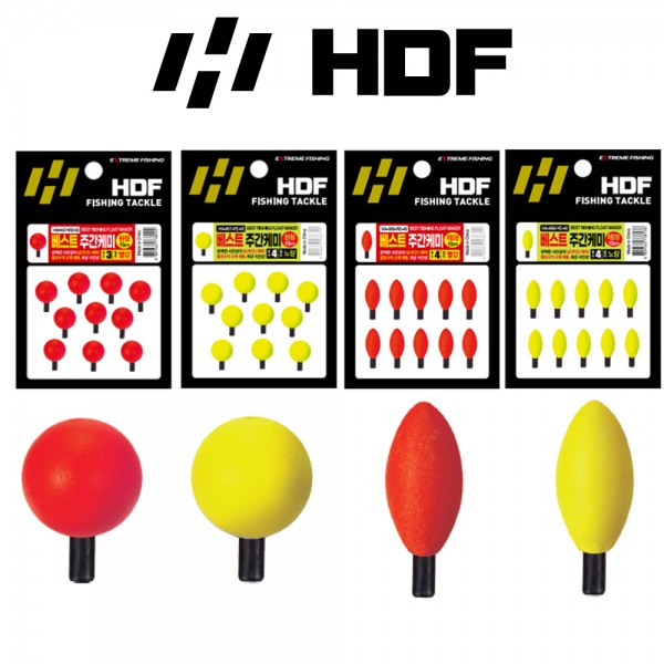 해동 베스트 주간케미 무광 코팅 발포수지 민물찌 낮낚시 시인성 끝판왕